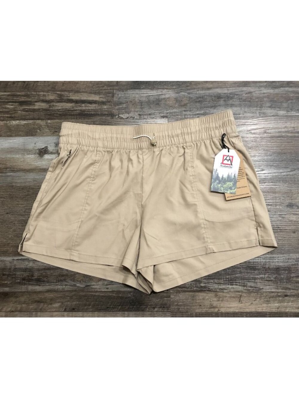 Avalanche Trek It Bungee Shorts Womens XL Tan Beige New with Tags